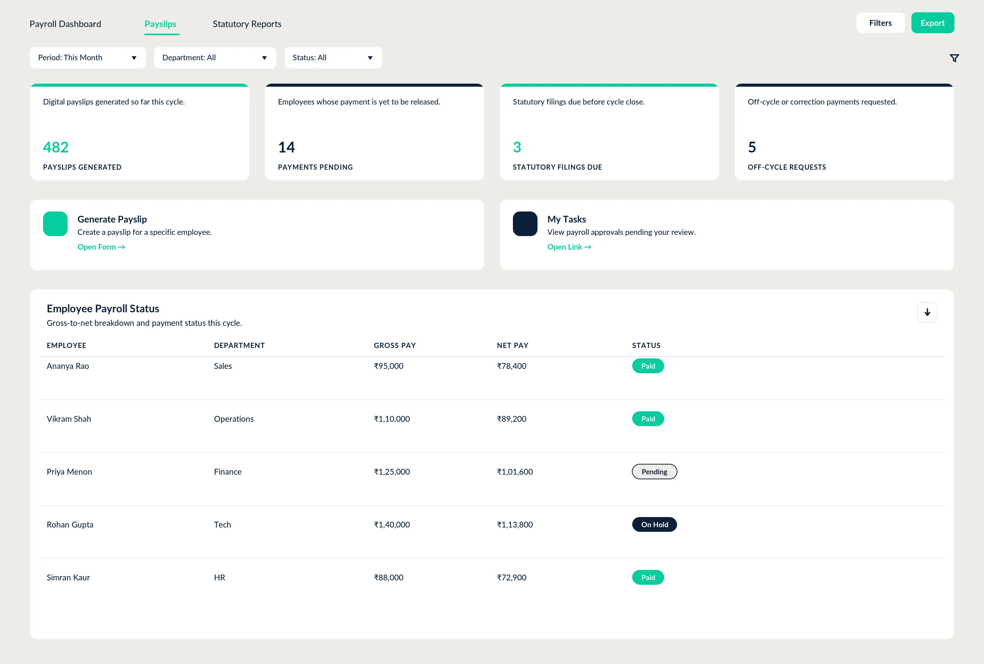 Payment Status Tracker